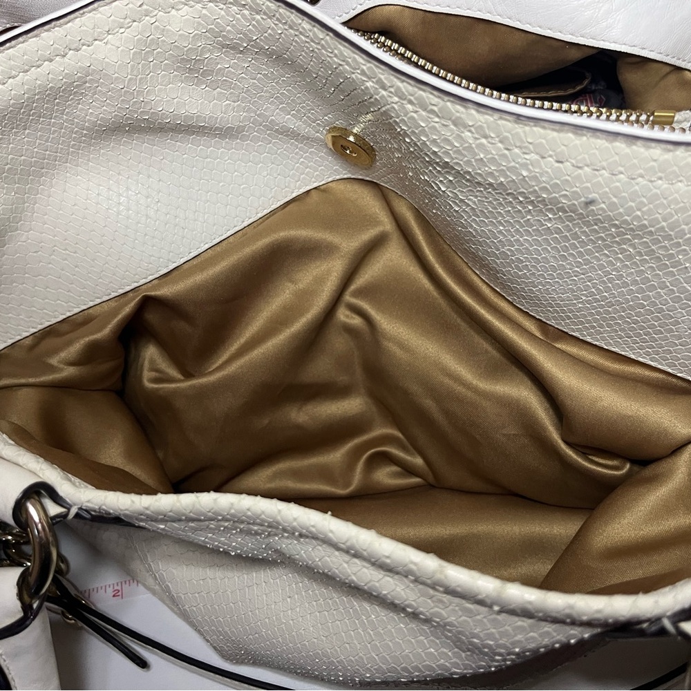 Pre Loved Coach Embossed Exotic Python Sierra Whi… - image 5